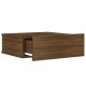 Pakabinamas naktinis staliukas, rudas, 40x30x15cm, mediena