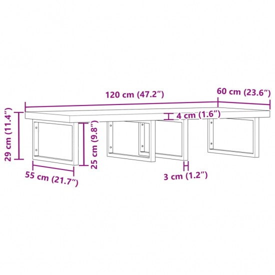 Lovos rėmas, juodos spalvos, 90x200cm, metalas