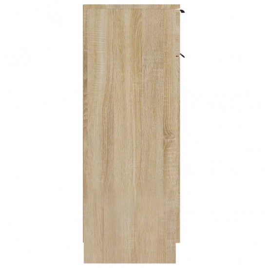 Vonios kambario spintelė, ąžuolo, 32x34x90cm, apdirbta mediena