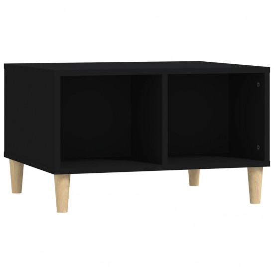 Kavos staliukas, juodas, 60x50x36,5cm, apdirbta mediena