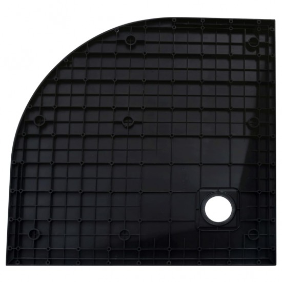 Dušo padėklas, juodos spalvos, 90x90cm, lieto lakšto junginys
