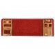 Lipnūs laiptų kilimėliai, 15vnt., raudonos spalvos, 65x21x4cm