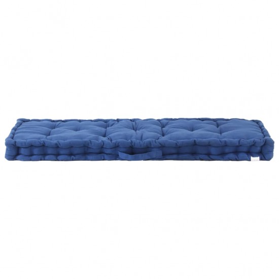 Paletės/grindų pagalvėlė, šviesiai mėlyna, 120x40x7cm, medvilnė