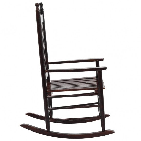 Supama kėdė su išlenkta sėdyne, ruda, tuopos mediena