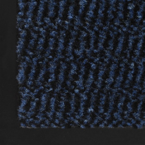 Durų kilimėlis, kvadratinis, dygsniuotas, 80x120cm, mėlynas