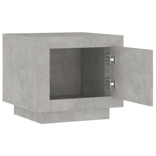 Kavos staliukas, betono pilkas, 51x50x45cm, apdirbta mediena