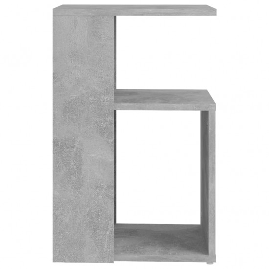 Šoninis staliukas, betono pilkos spalvos, 36x30x56cm, MDP