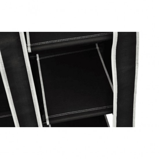 Sulankstoma spinta, juoda, 110 x 45 x 175 cm
