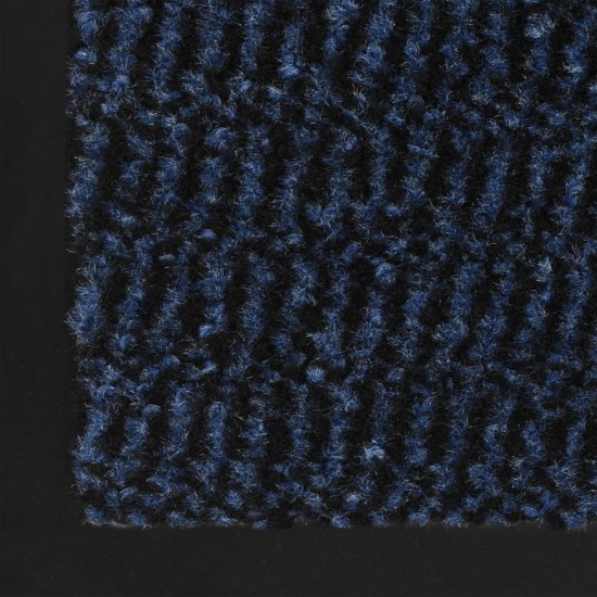 Durų kilimėlis, kvadratinis, dygsniuotas, 60x90cm, mėlynas