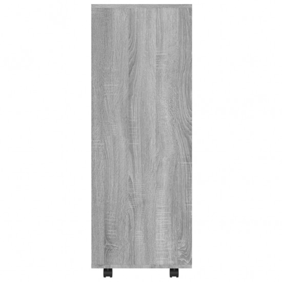 Drabužių spinta, pilkos ąžuolo spalvos, 80x40x110cm, mediena