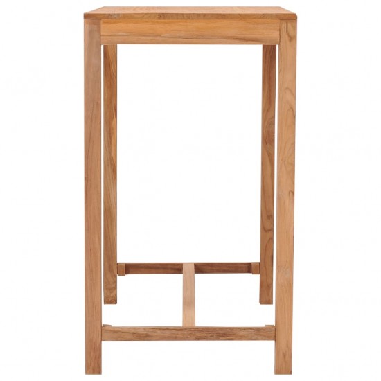 Sodo baro stalas, 110x60x105cm, tikmedžio medienos masyvas