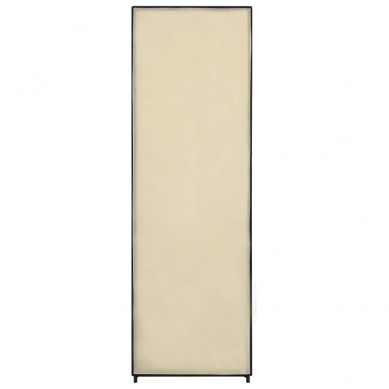 Drabužių spinta, kreminės sp., 87x49x159cm, audinys