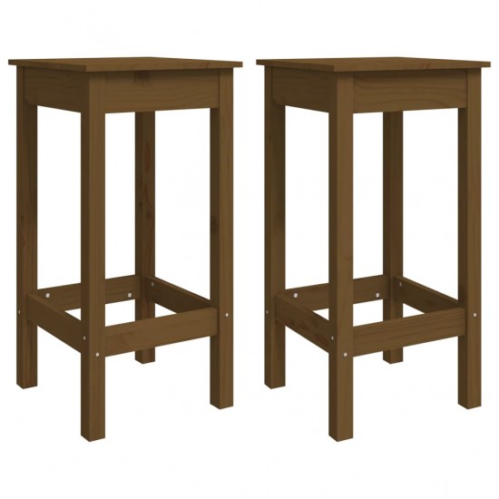 Baro baldų komplektas, 5 dalių, medaus rudas, pušies masyvas