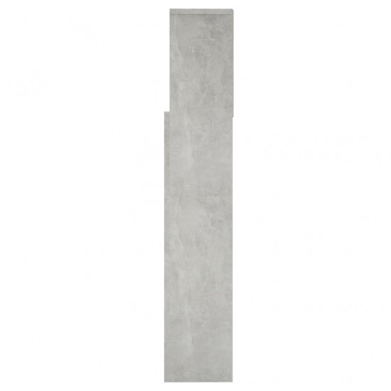 Galvūgalis-spintelė, betono pilkos spalvos, 160x19x103,5cm