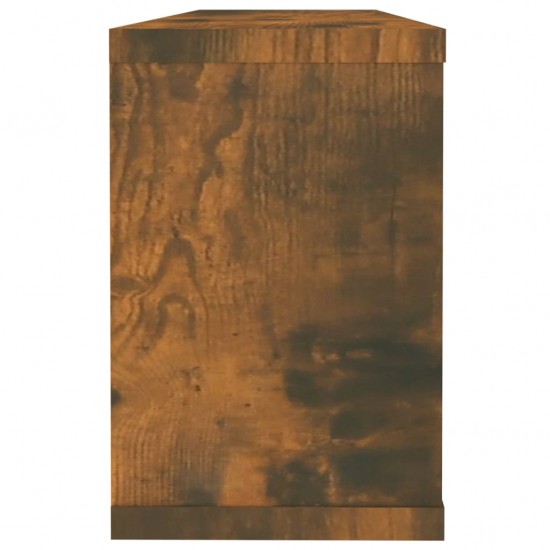 Sieninės lentynos, 2vnt., dūminio ąžuolo, 60x15x23cm, mediena