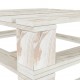 Sodo stalai ir palečių, 2vnt., baltos spalvos, mediena