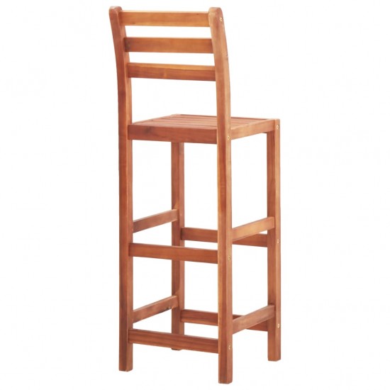 Baro kėdės, 4 vnt., akacijos medienos masyvas