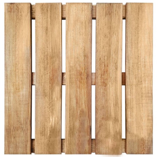 Terasos plytelės, 6vnt., rudos spalvos, 50x50cm, mediena