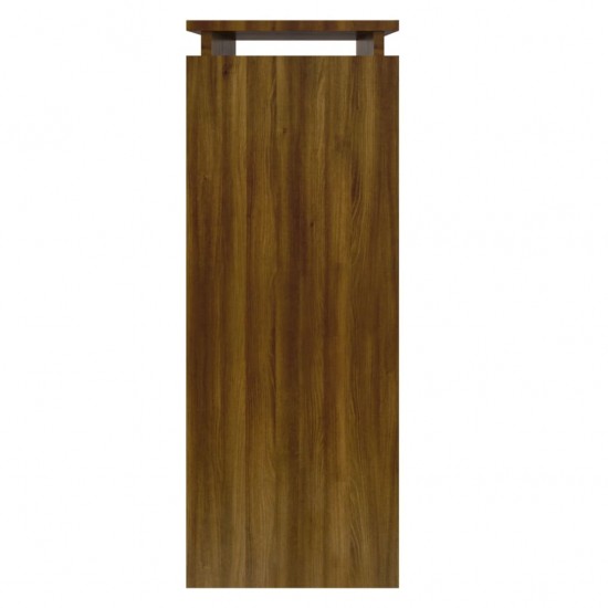 Konsolinis staliukas, rudas ąžuolo, 80x30x80cm, mediena