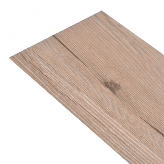 Grindų plokštės, ąžuolo rudos, PVC, 5,21m², 2mm