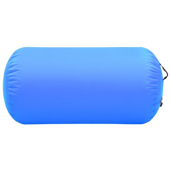 Gimnastikos ritinys su pompa, mėlynas, 120x90cm, PVC