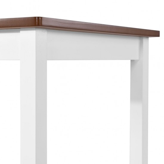 Baro stalo ir kėdžių komplektas, 5d., masyvi mediena