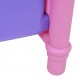Žaislinė lovytė lėlei vaikų kambariui, rožinė ir violetinė