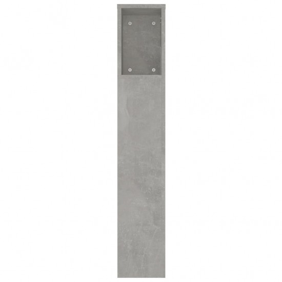 Galvūgalis-spintelė, betono pilkos spalvos, 220x18,5x104,5cm