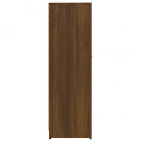 Vonios spintelė, ruda ąžuolo, 30x30x95cm, apdirbta mediena