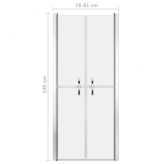 Dušo durys, matinės, 81x190cm, ESG