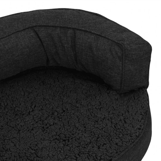 Ergonomiška lova šunims, juoda, 75x53cm, multinas