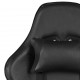 Pasukama žaidimų kėdė, juodos spalvos, PVC