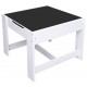 Vaikiškas stalas su 2 kėdėmis, baltos spalvos, MDF