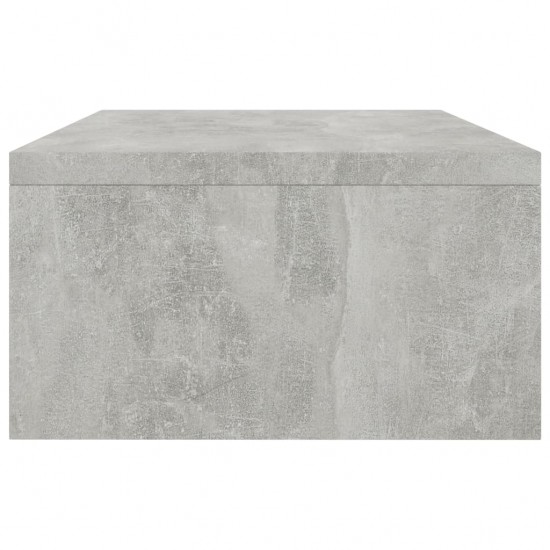 Monitoriaus stovas, betono pilkos spalvos, 42x24x13 cm, MDP