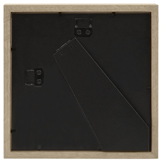 3D Nuotraukų rėmeliai, 3vnt., tamsios medienos, 28x28cm