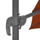 Gembės formos skėtis su aliuminio stulpu, terakota, 300x300cm