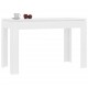 Valgomojo stalas, baltos spalvos, 120x60x76cm, MDP