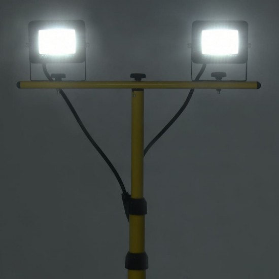 LED prožektorius su trikoju, šaltos baltos spalvos, 2x10W