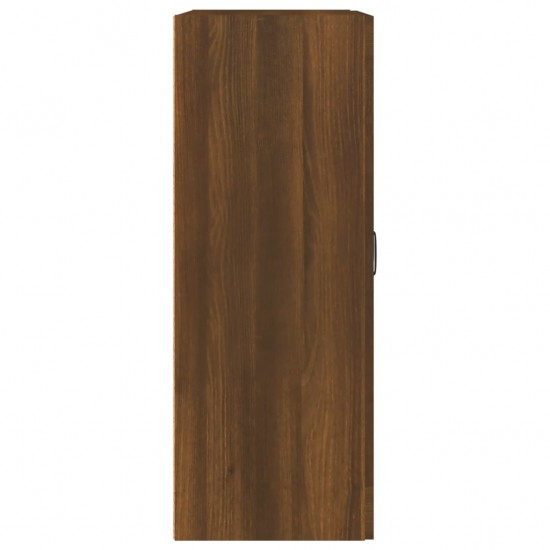 Pakabinama sieninė spintelė, ruda ąžuolo, 69,5x32,5x90cm