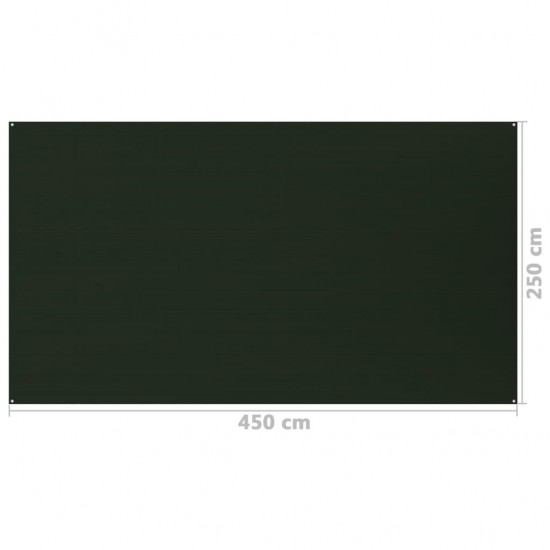 Palapinės kilimėlis, tamsiai žalios spalvos, 250x450cm