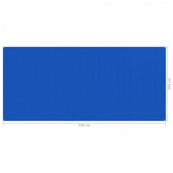 Palapinės kilimėlis, mėlynos spalvos, 250x550cm