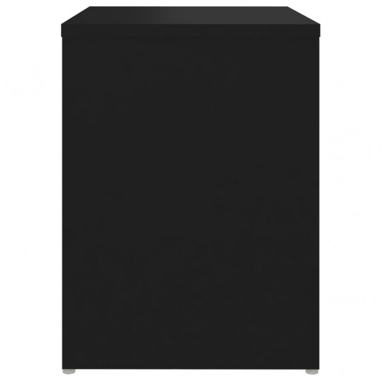 Naktinė spintelė, juodos spalvos, 40x30x40cm, MDP