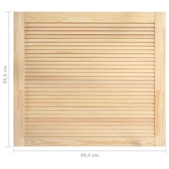 Žaliuzinės durelės, 2vnt., 39,5x49,4cm, pušies medienos masyvas
