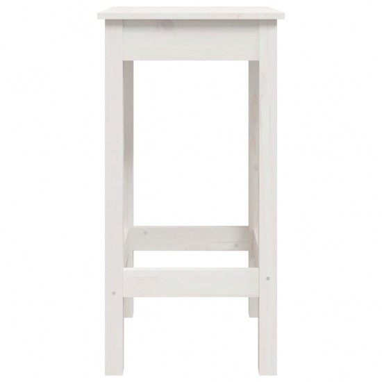 Baro kėdės, 2vnt., baltos, 40x40x78cm, pušies medienos masyvas