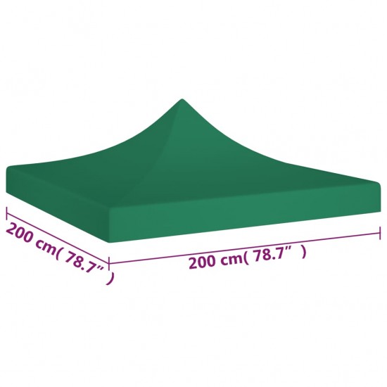 Proginės palapinės stogas, žalios spalvos, 2x2m, 270 g/m²