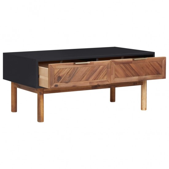 Kavos staliukas, 90x50x40cm, akacijos medienos masyvas ir MDF