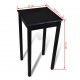 Baro stalas, MDF, juodas, 55x55x107 cm