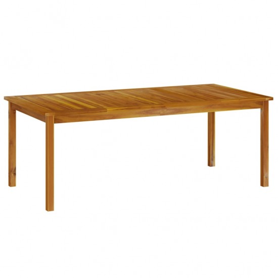 Sodo stalas, 200x100x74cm, akacijos medienos masyvas