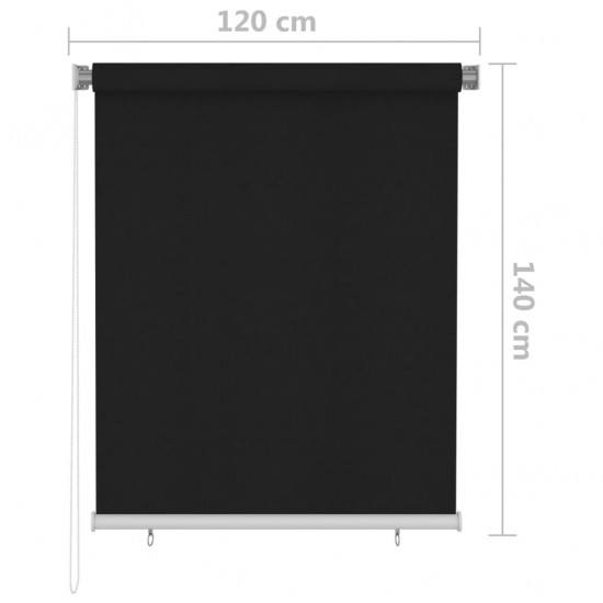 Lauko roletas, juodos spalvos, 120x140cm