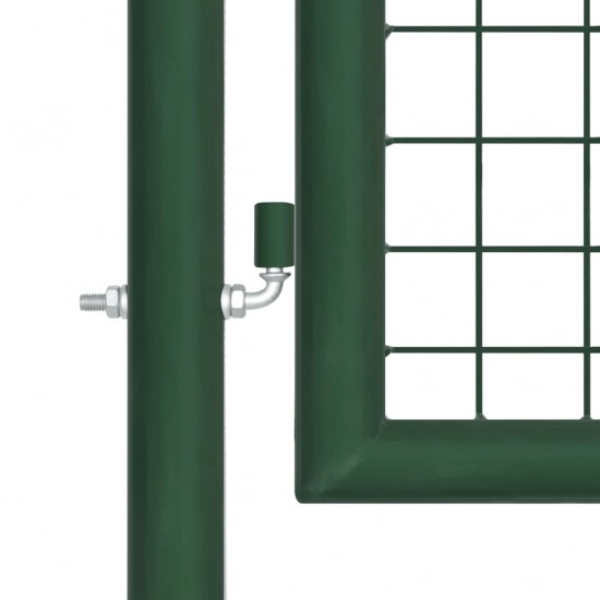 Tinkliniai sodo vartai, žalios spalvos, 400x75cm, plienas